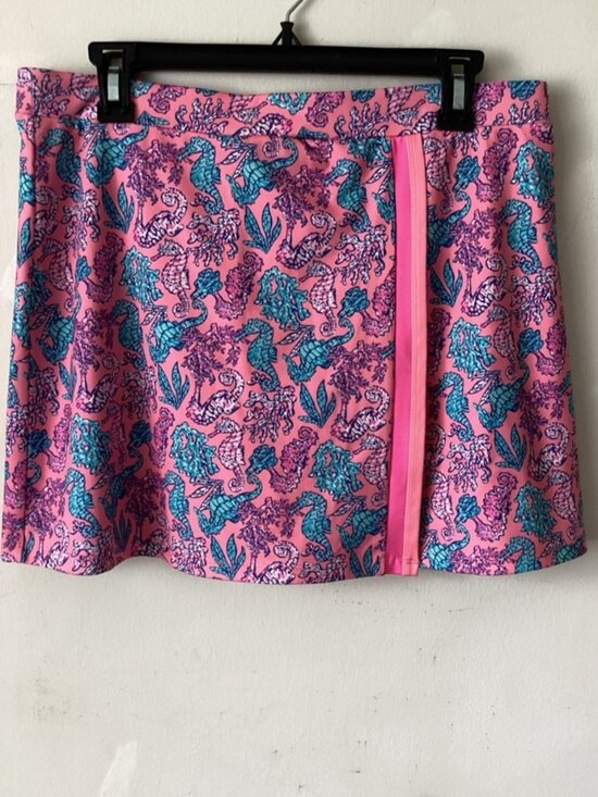 Dresses & Skirts - Pink & Teal Seahorse Print Skort